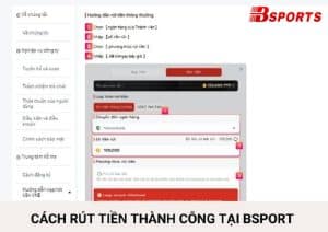 Có nhiều hình thức rút tiền được nhà cái Bsport cung cấp cho người chơi